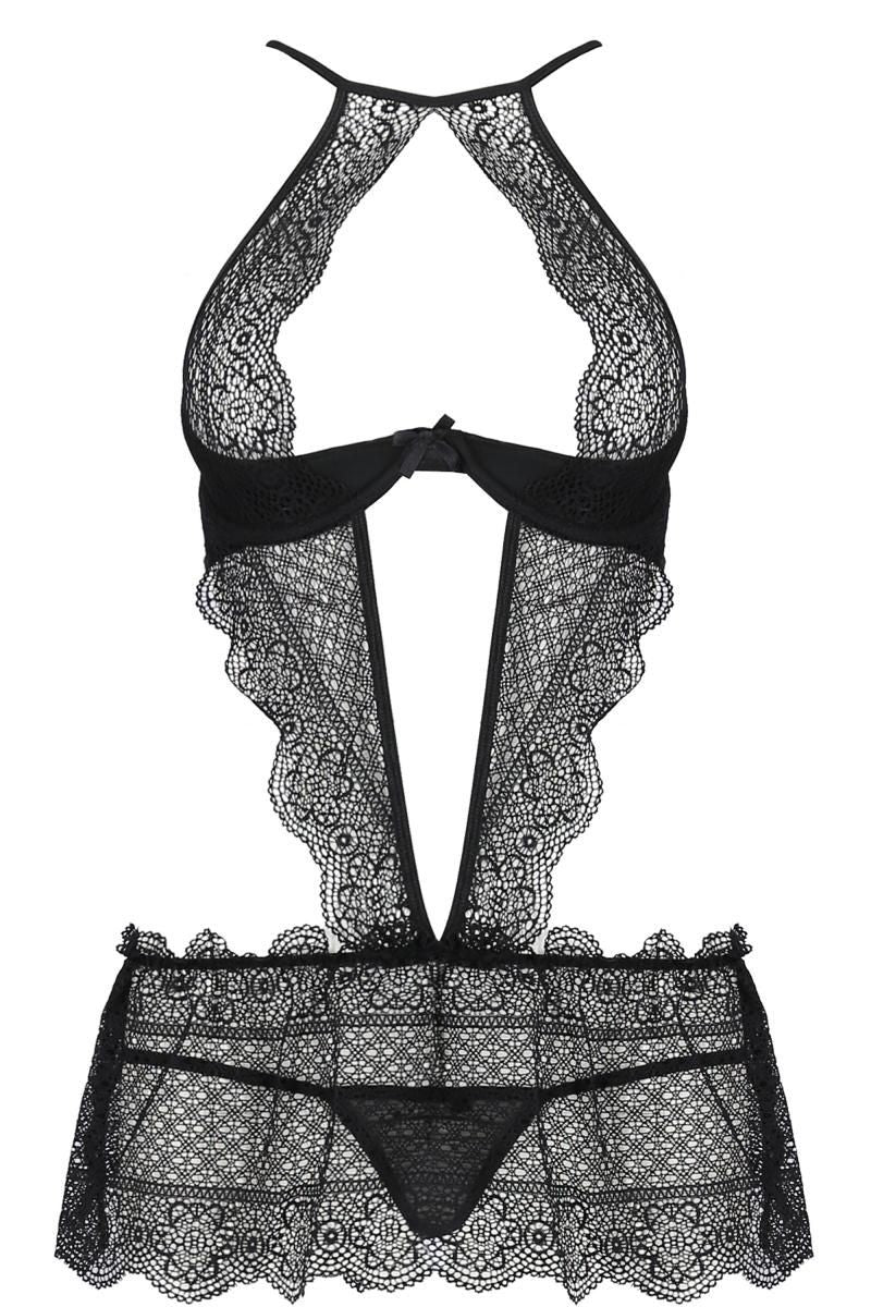 schwarzes Chemise PA595276 von Passion Devil Collection schwarzes Chemise PA595276 von Passion Devil Collection